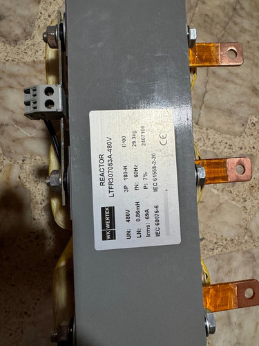 Reactor De Rechazo De 50 Kvar, 480 V, Al 7%, 60 Hz
