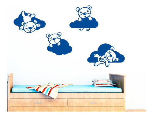 Vinilo Adhesivo Decorativo Niños Osos Perezosos 285x56 Cm