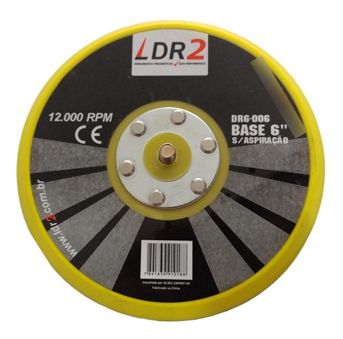 Base Para Rokit/ Lixadeira Orbital 6''-com Ou Sem Furo-macia