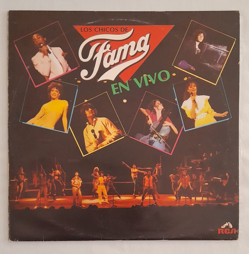 Vg  Vinilo Lp Banda Original Los Chicos De Fama En Vivo