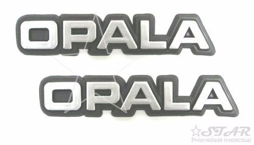 Par Emblemas Laterais Opala - 1980 À 1984 - Modelo Original