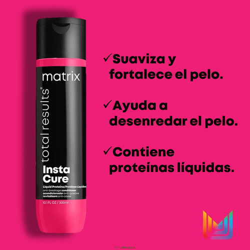 Imagen 2 de 5 de Acondicionador Matrix Instacure Total Results X300ml