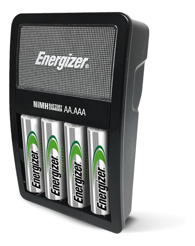 Imagen 2 de 4 de Cargador De Pilas Energizer Maxi + 2 Pilas Recargables Aa