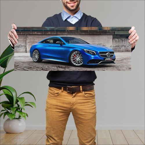 Cuadro 30x80cm Auto 2017 Mercedes Amg S 63 Coupe 823