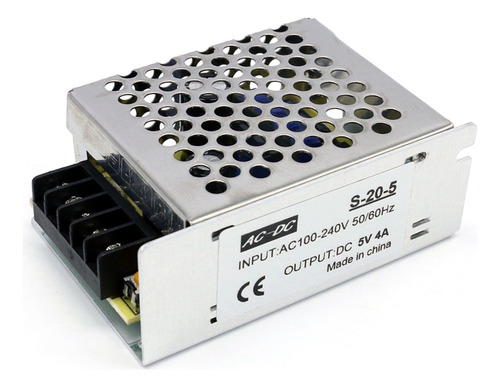 Transformador De Voltaje Ac 100-240 V A Dc 5 V 4 A 20 W Regu