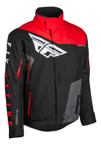 Fly Racing Chaqueta Snx Pro Para Adultos (negro/gris/rojo, T