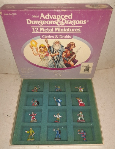 Advanced Dungeons & Dragons 12 Miniaturas De Metal Tsr 1983 (Usado)