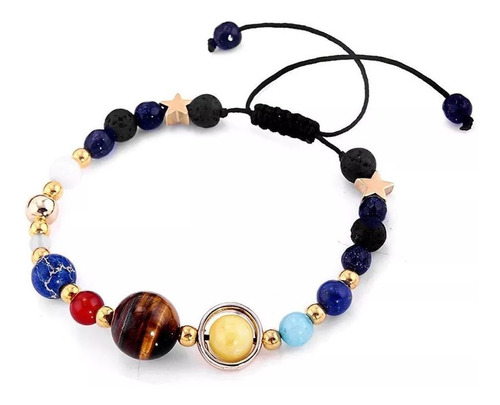 Pulsera Brazalete Ajustable Planetas Sistema Solar Universo Diámetro 5 cm Largo 21 cm