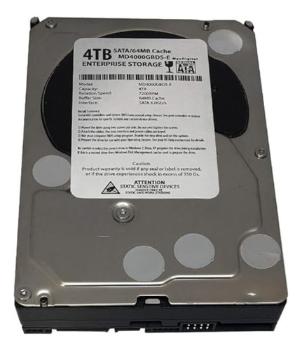 Disco Duro Sata 3.5 4tb 7.2k / Servidor Dell T40 T150 R350