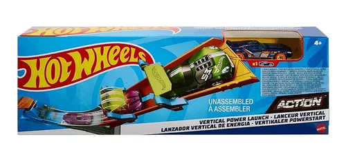 Lançador e Pista - Hot Wheels Action - Girar e Marcar - Mattel