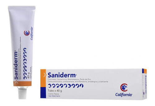 Saniderm Crema 40gr Cicatrizante Antiflamatoria Antimicótica