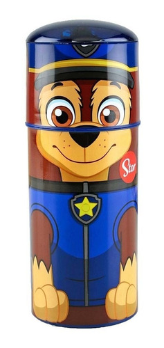 Vaso Botella Chase Paw Patrol Pico Tapa Cresko Casa Valente