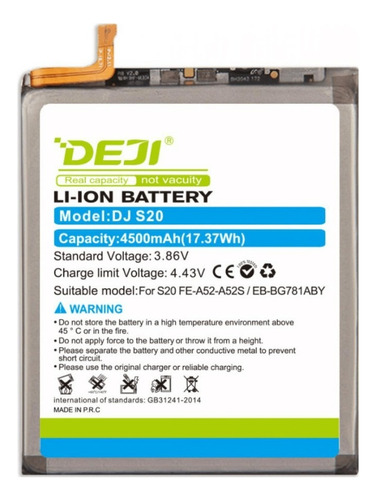Bateria Deji Compatible Con Samsung S20 Fe 