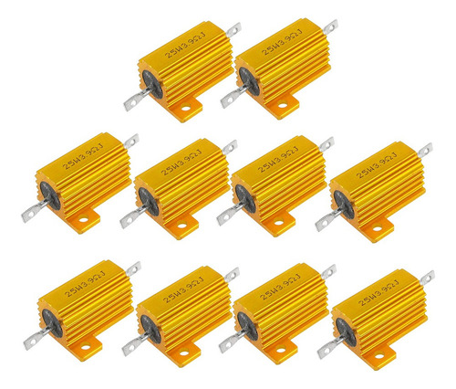 10pcs 25w 3.9 Ohm Carcasa De Aluminio Carcasa Con Carcasa