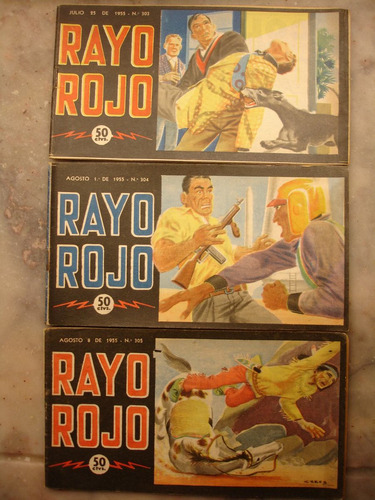 Rayo Rojo - Mini-comics Década De Los 50-60's Inigualable!