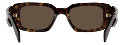 Gafas de sol Prada 0pr 17ws 2au8c149 para mujer, color negro, color vara de tortuga, lente de tortuga, color marrón, diseño rectangular