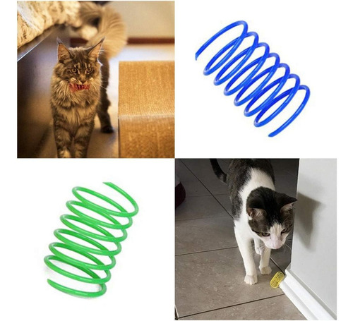 Wolfi 12 Resortes Espiral Coloridos Para Gatos Interactivos Color Multicolor