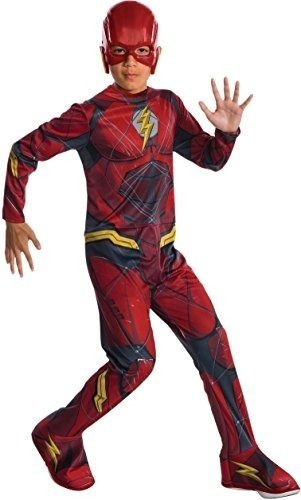 Traje De Rubes Boys Justice League The Flash Costume Large