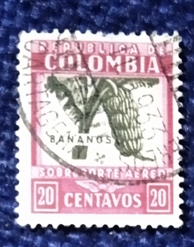 Estampilla Colombiana, Bananos, Buen Estado 