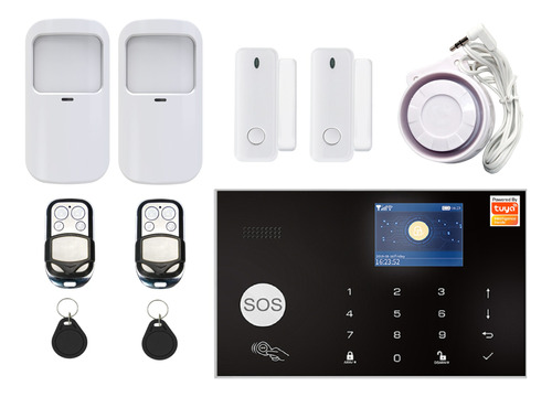 Kit Alarma 4g + Wifi App Tuya Smart Para Casa O Local