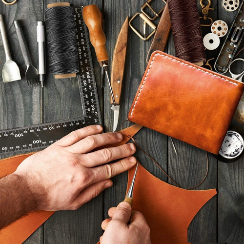 Imagen 6 de 6 de Kit Completo De Artesanía Para Coser O Reparar Cuero