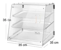 Comprar Exhibidor Vitrina 3 Bandejas Acrilico Transparente