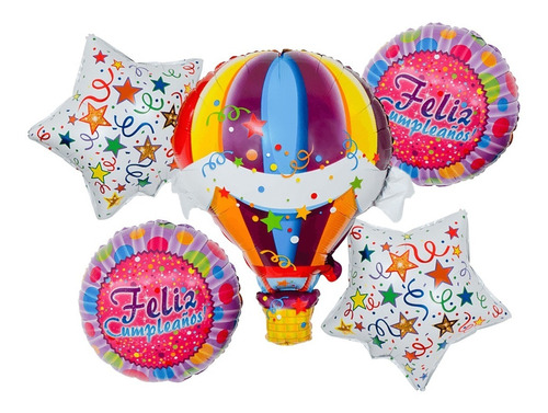 Globos Metalicos Feliz Cumpleaños Niño Fiesta Happy Birthday