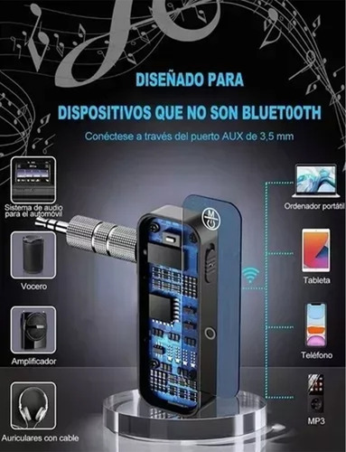Receptor Auxiliar Bluetooth Aux 3.5 Auto Coche Manos Libres