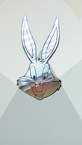 Cuadro Acrílico Espejo Bugs Bunny Irrompible 60cm X 33cm 