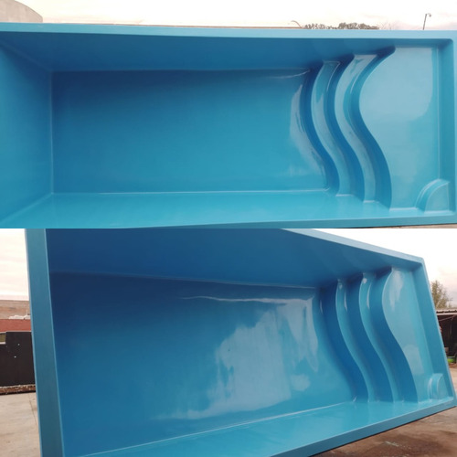 Pileta De Fibra Con Playa Incluida 7.80 X 3.40 X 1.20 A 1.70
