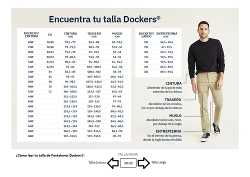 Pantalón Hombre Jean Cut Slim Fit Negro Dockers
