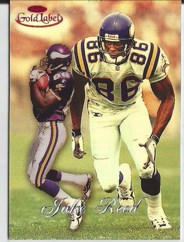 1998 Topps Gold Label Red Class 2 Jake Reed /50 Vikings