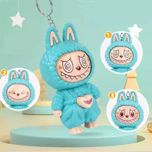 Llavero Labubu, Muñeco Labubu 6pk Con Rotación Facial