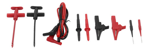 Kit De Cables De Prueba Para Multímetro Con Clip De Cocodril