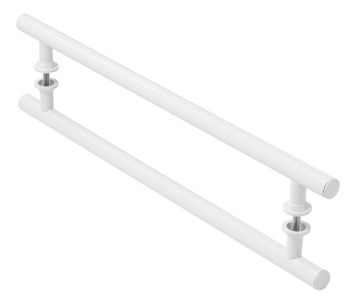 Puxador Branco Para Porta De Vidro Madeira Pivotante 60cm