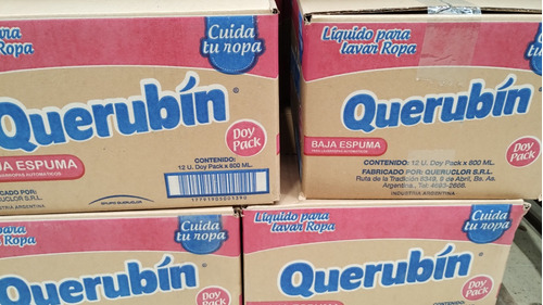 Caja De Jabón Líquido Para Ropa Querubín 800cc