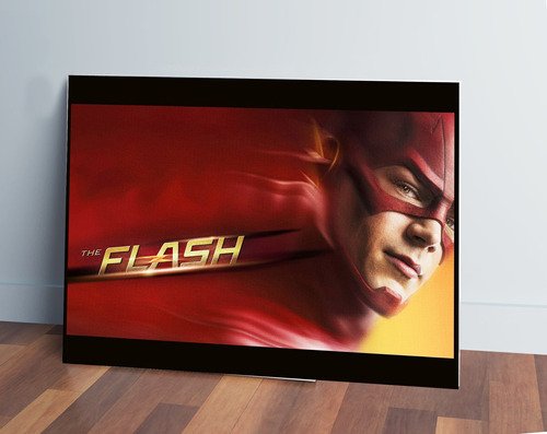 Cuadro Flash Barry Allen 77 50x70 Mdf Memoestampados