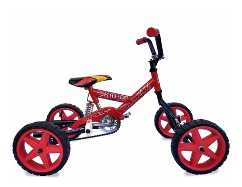 Cuatriciclo Con Suspension Pedal A Cadena Bicicleta Niño