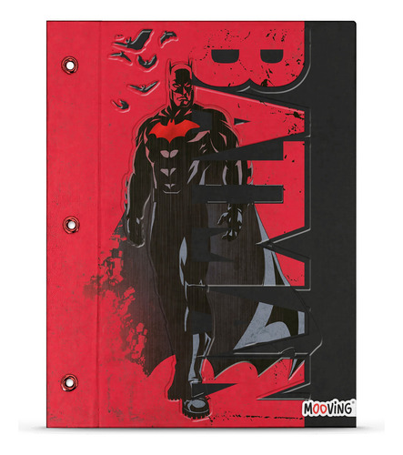 Carpeta Escolar Mooving Dc Superheroes Nº3 2 Tapas Color Batman