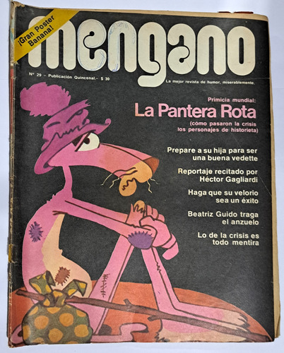 Revista Mengano N° 29 / 1975 / La Pantera Rota