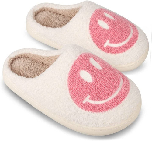 Cómodas Pantuflas De Cara Sonriente Interiores Y Exteriores