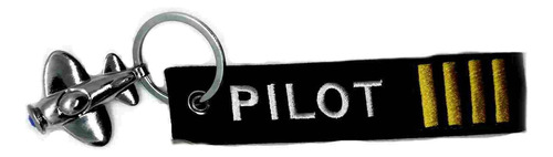 Llavero Pilot Piloto + Avión Bordado Ingeniero Y Tripulación