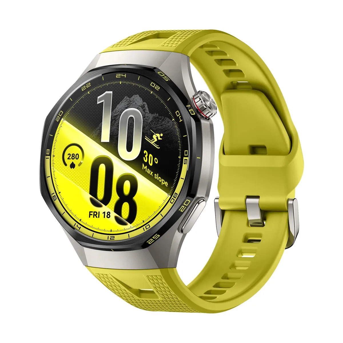 HUAWEI WATCH GT 7 Pro 46mm Smart Watch, Bateria de até 21 dias, Caixa em liga de titânio e bisel em cerâmica nano-tech, ECG, Monitoramento da Frequência Cardíaca, Golfe, Ciclismo, Amarelo