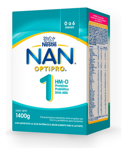 Nan 1 Optipro Inicio X 1400 Gr