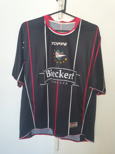 Camiseta Estudiantes La Plata Topper 2006 Negra #9 Bieckert