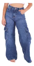 Comprar Jean Rip Curl Lifestyle Mujer Low Wide Cargo Azul Fuk