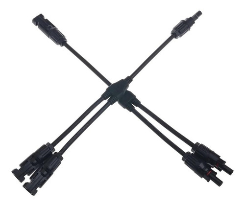 Imagen 2 de 8 de Pack X 2 Cable Mc4 3mm Grosor Para Paneles Solares.importado