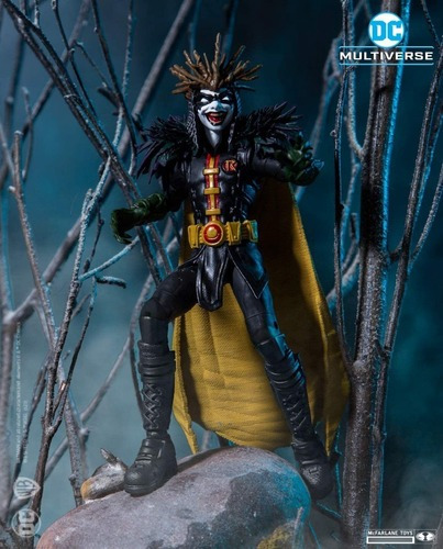 Imagen 7 de 10 de Mcfarlane Figura Robin King Articulada Dc Batman Multiverso Dark Nights Escala 18cm Original
