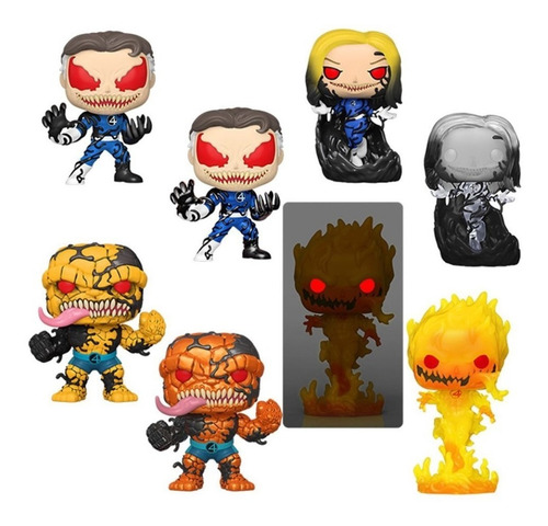 Imagen 4 de 4 de funko Pop Spiderman Venom Mystery Box Exclusivo Fantastic 4