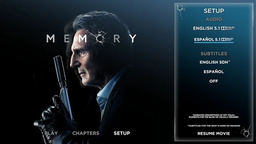 Memory / Asesino Sin Memoria 2022 Dvd
